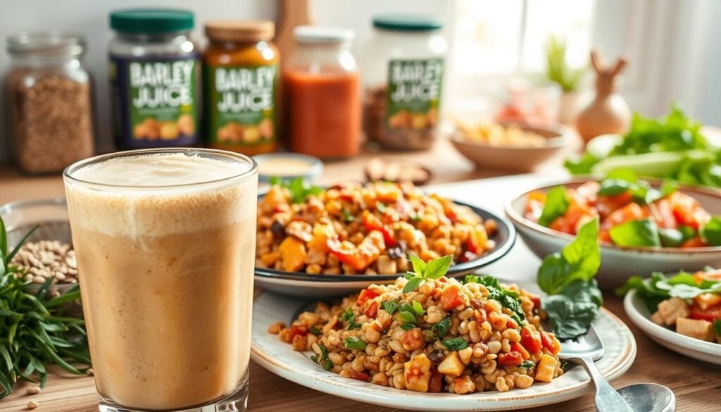 creative meal ideas with barley juice powder