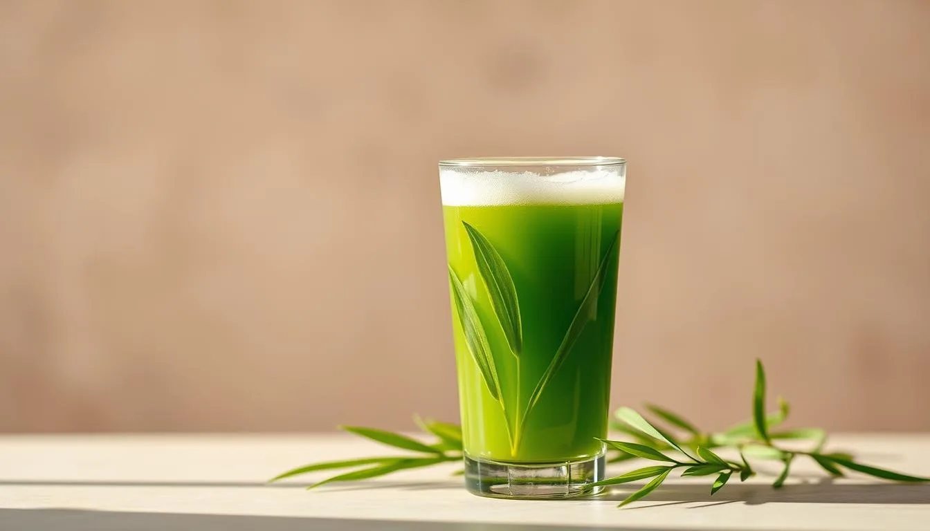 fresh barley grass juice