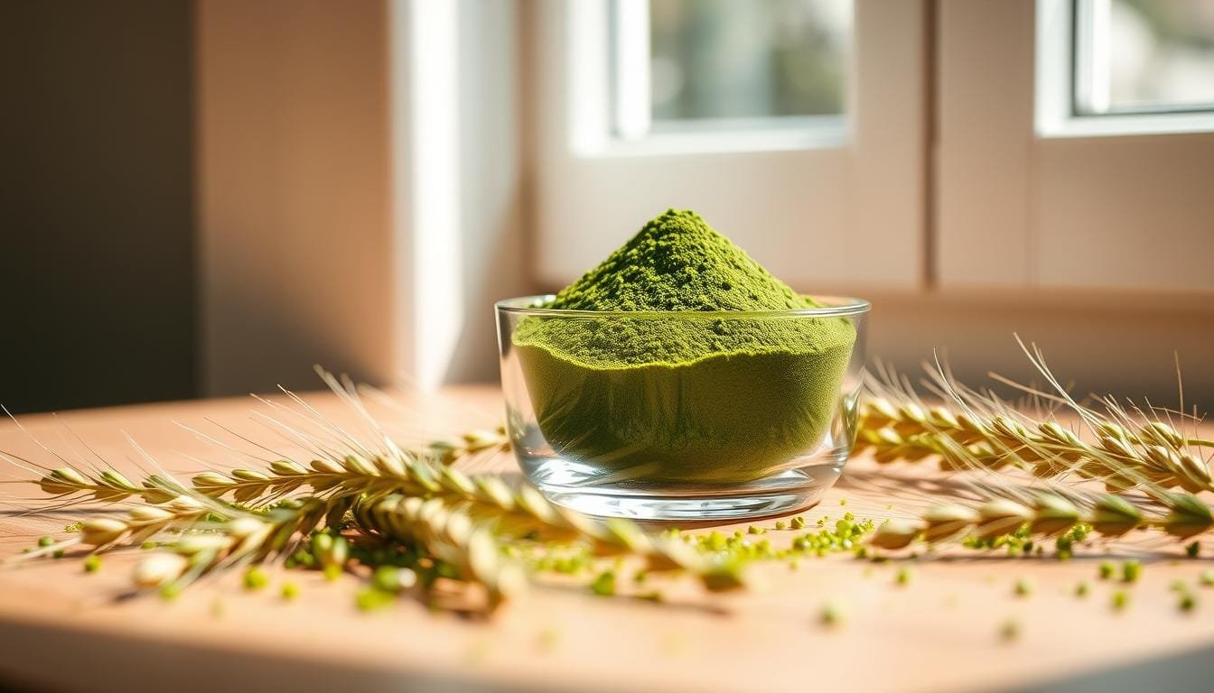 Barley green powder detox