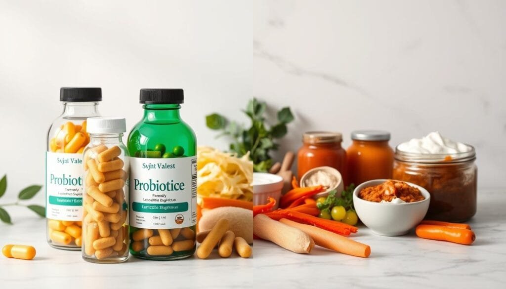 comparing probiotic supplements and fermented foods
