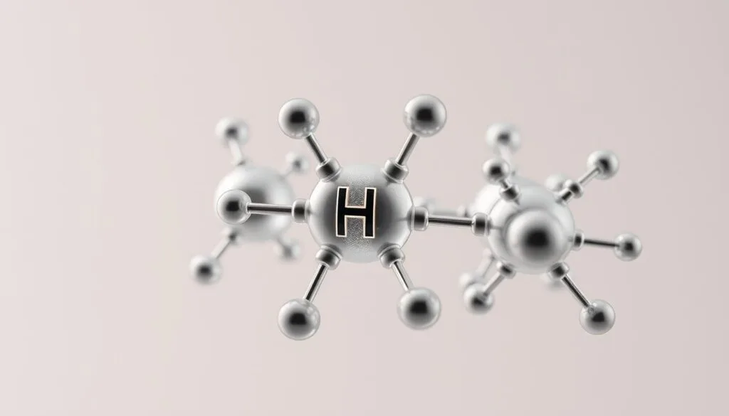 A detailed, close-up view of molecular hydrogen gas, showcasing its molecular structure and scientific significance. The hydrogen molecules are rendered with precision, their delicate bonds and orbiting electrons visible in a soft, diffused lighting. The background is a muted, neutral palette, allowing the hydrogen structure to take center stage. The overall composition conveys a sense of scientific exploration and the essential role of hydrogen in various natural processes and technological applications. A detailed, close-up view of molecular hydrogen gas, showcasing its molecular structure and scientific significance. The hydrogen molecules are rendered with precision, their delicate bonds and orbiting electrons visible in a soft, diffused lighting. The background is a muted, neutral palette, allowing the hydrogen structure to take center stage. The overall composition conveys a sense of scientific exploration and the essential role of hydrogen in various natural processes and technological applications.