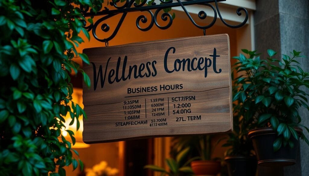 Wellness Concept business hours