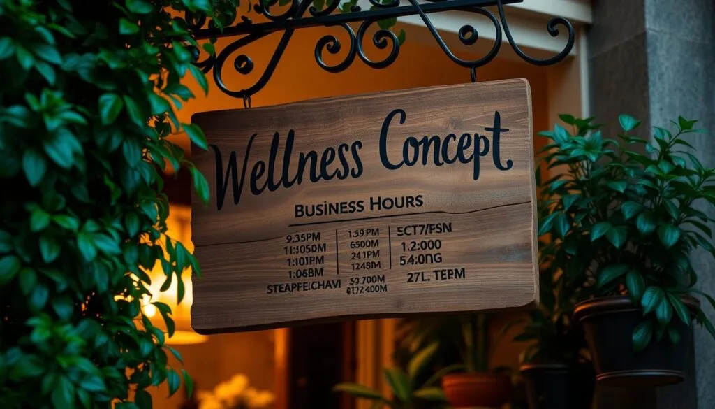 Wellness Concept business hours