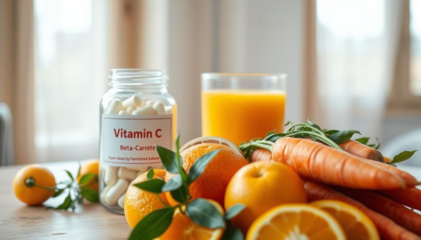 vitamin c and beta-carotene for immune boost