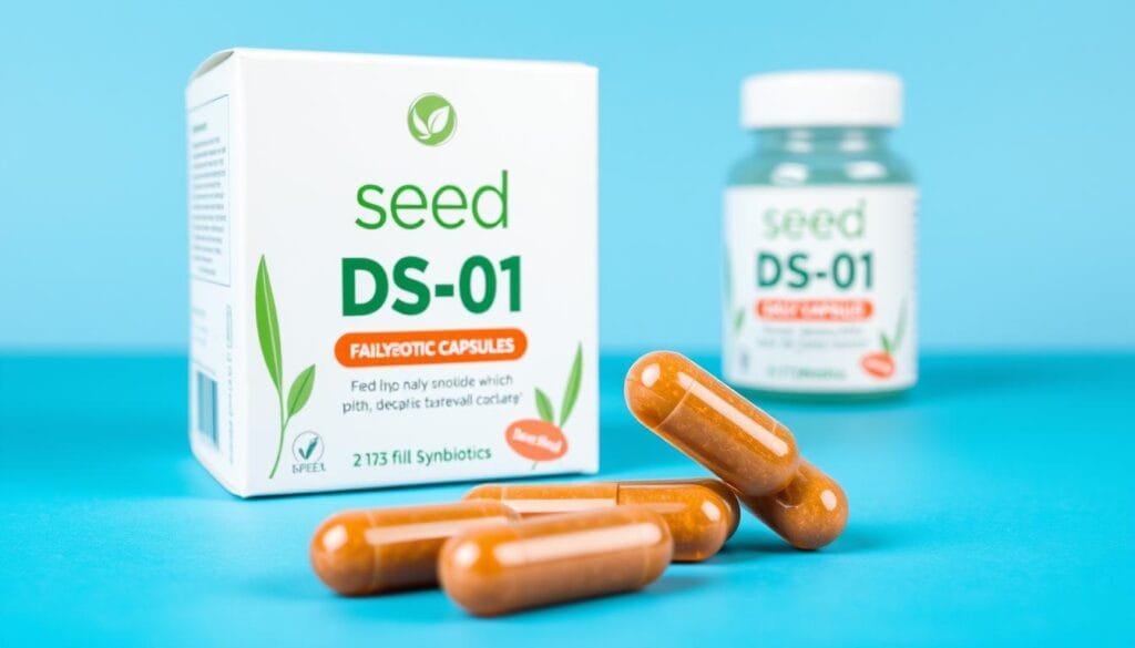 Generate an image of Seed DS-01 Daily Synbiotic capsules