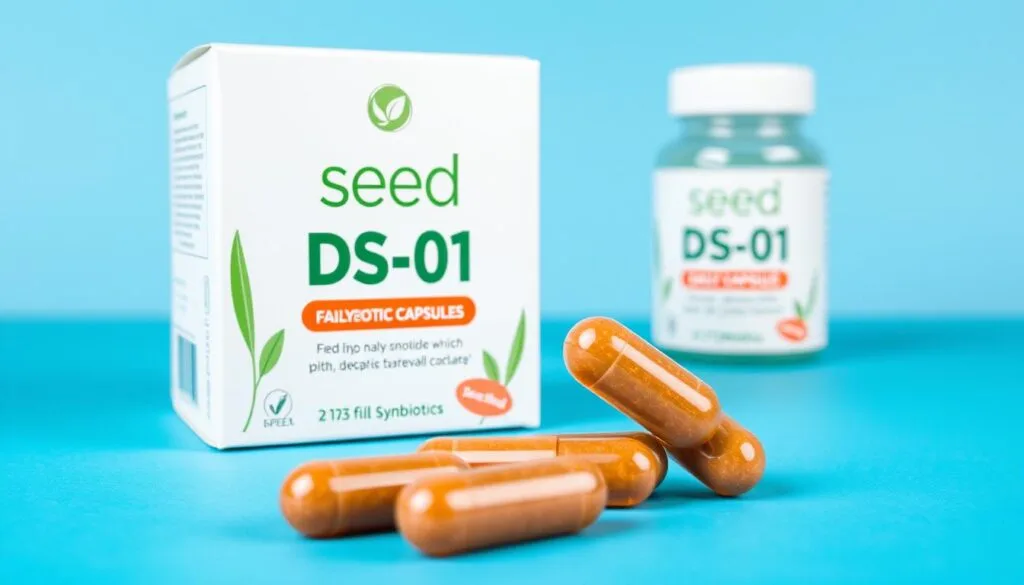 Generate an image of Seed DS-01 Daily Synbiotic capsules