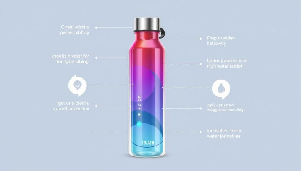 Image of a portable hydrogen water bottle