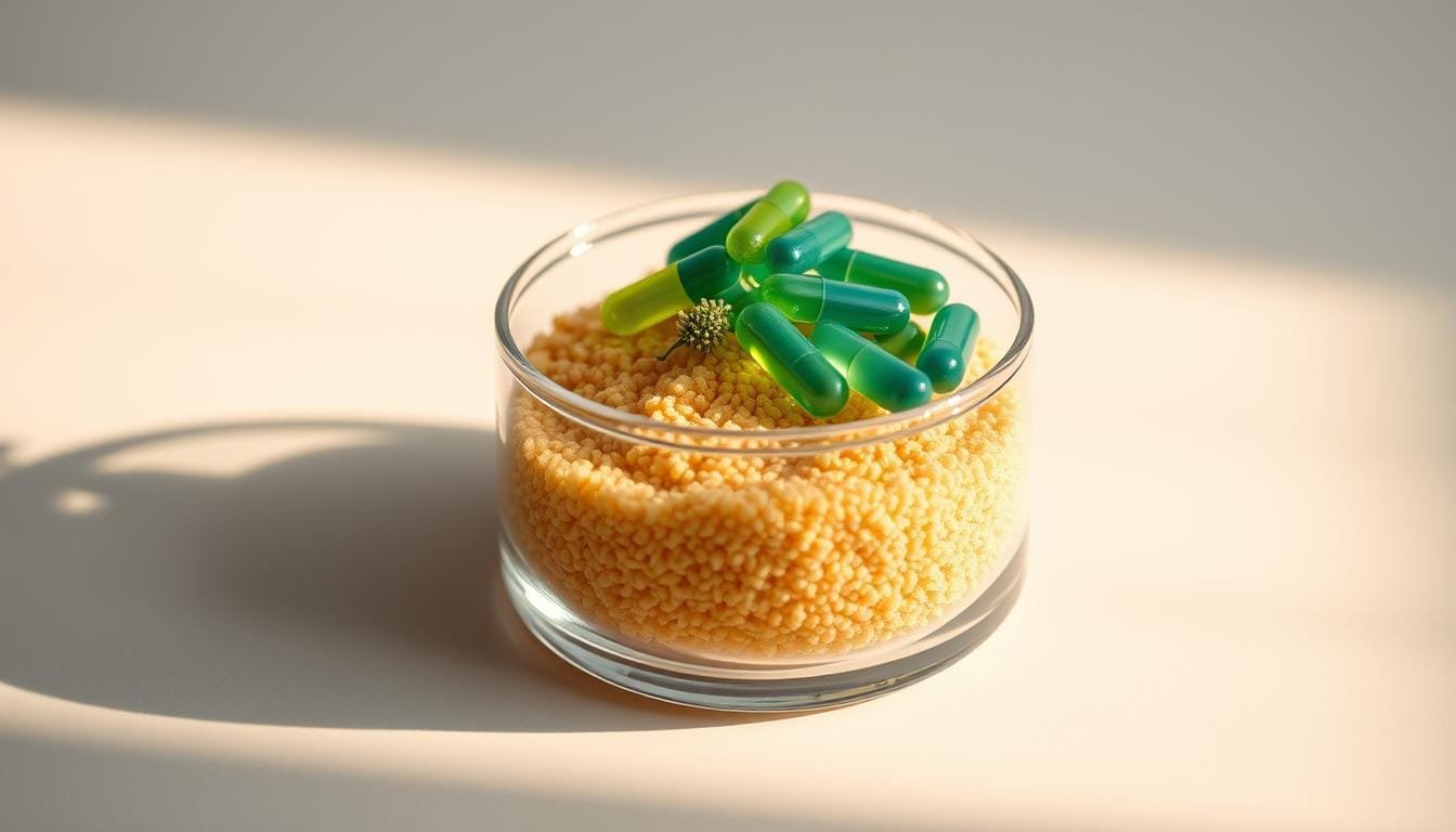 Inulin fiber with enzyme support