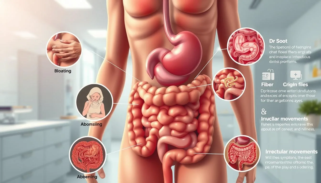 What are the symptoms of too much fiber?