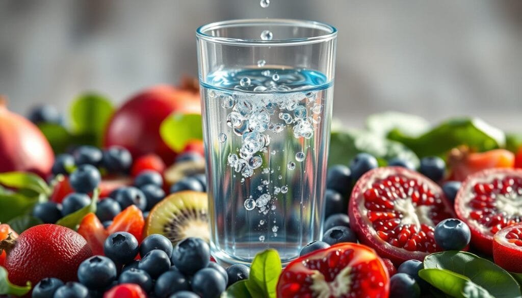 antioxidant benefits of hydrogen water