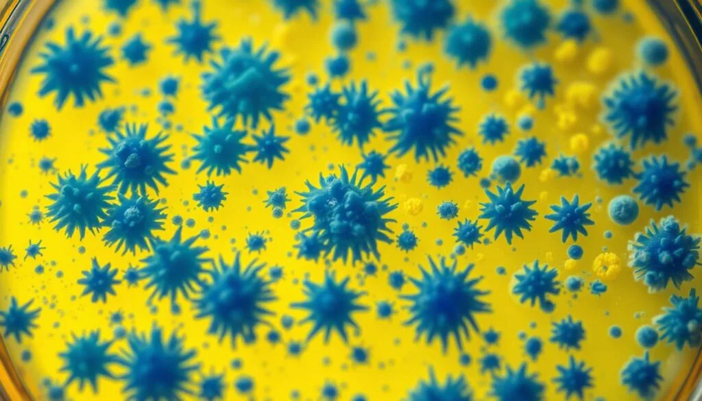 probiotic bacteria colonies on agar plate probiotic bacteria colonies on agar plate