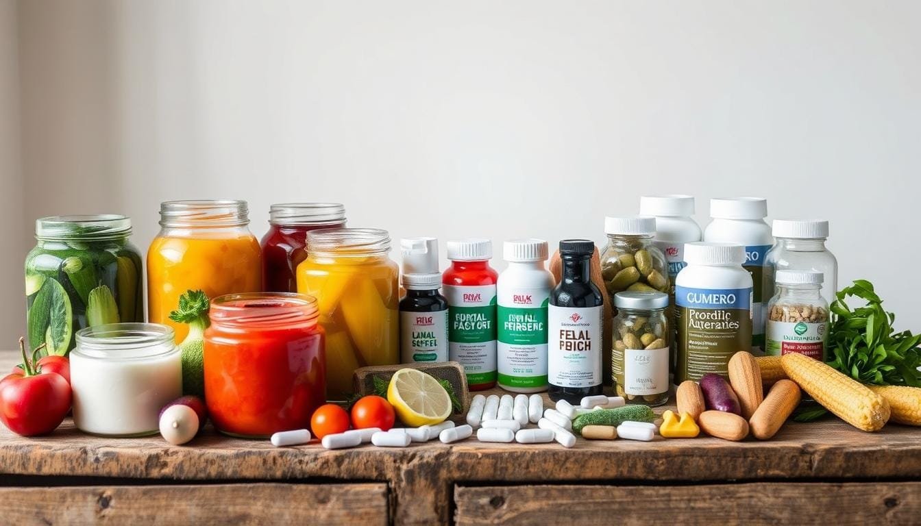 Fermented foods vs. probiotic supplements