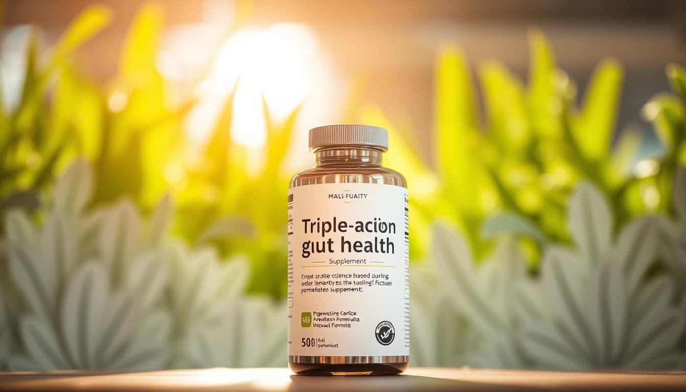 Triple-action gut formula