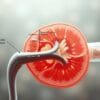 What does the kidney do with hydrogen ions?