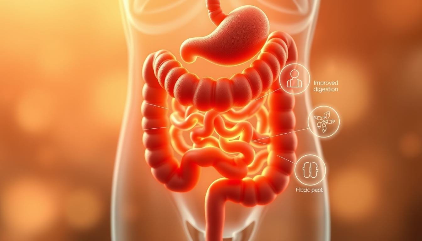 What organ benefits from fiber?