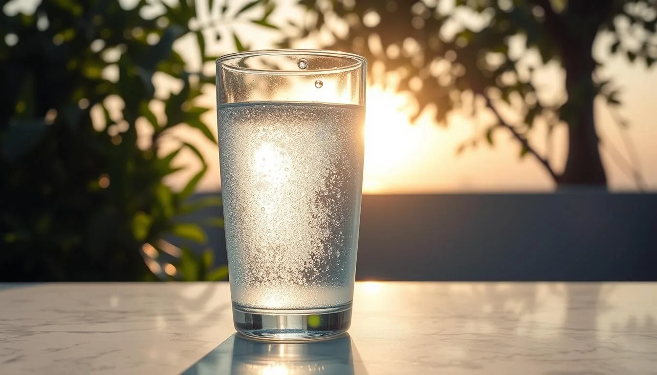 Hydrogen water for dark circles