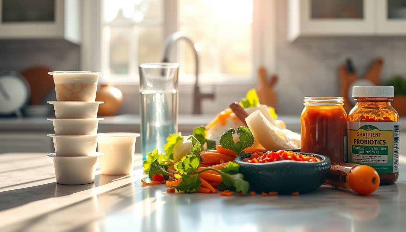 How do you get good bacteria while on antibiotics?