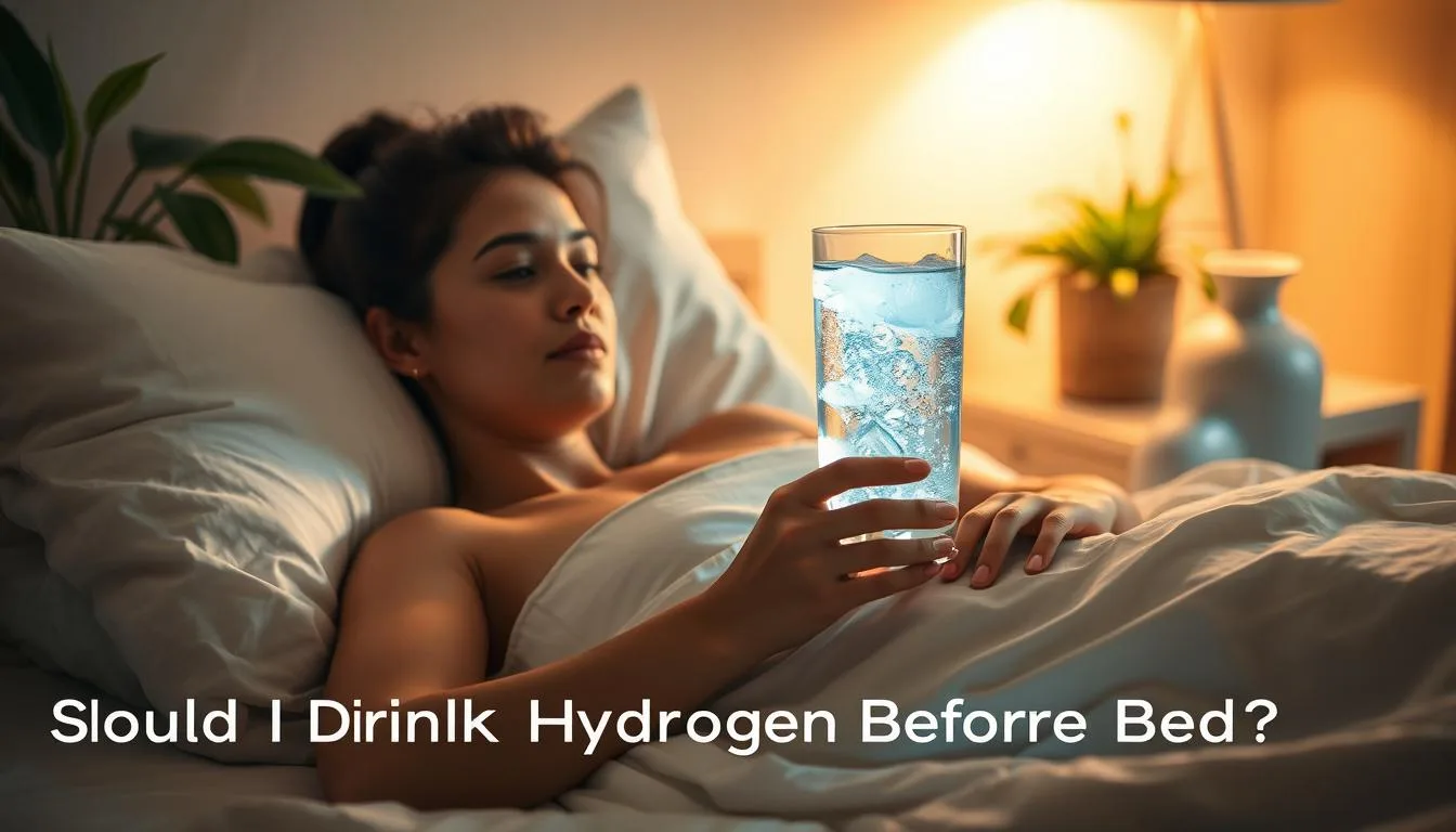 Should I drink hydrogen water before bed?