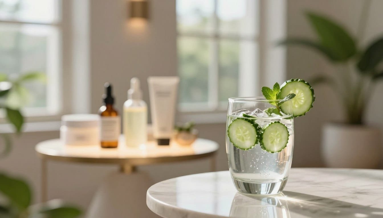 hydrogen water and UV skin damage recovery